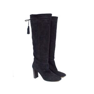 Kate Spade Hazel Black Suede Tall Boots